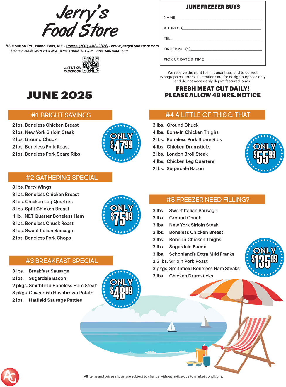 Meat Package Flyer